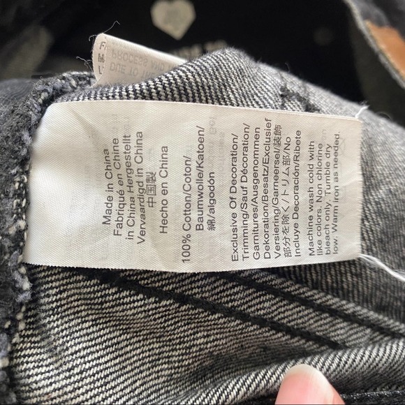 Madewell Perfect Vintage Jean in Roxstone Black Wash Knee-Rip Edition 28 - Picture 6 of 10